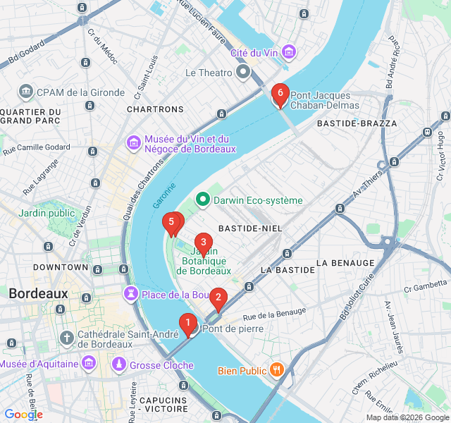 Route map for The Right Bank Skyline: Golden Hour Views