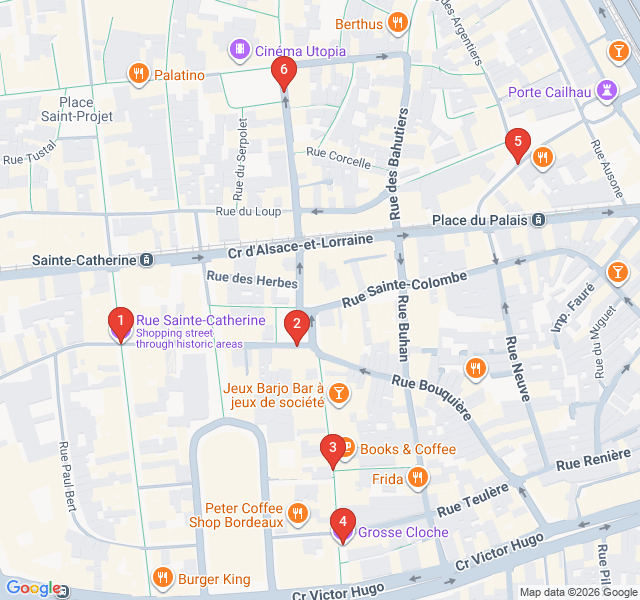 Route map for Saint-James & Saint-Paul: The Vintage Trail