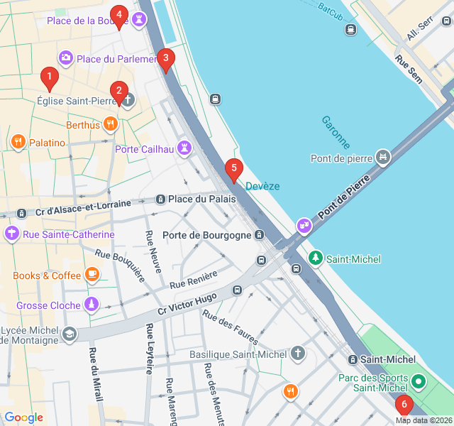 Route map for Sunset Sips and Riverside Revelry