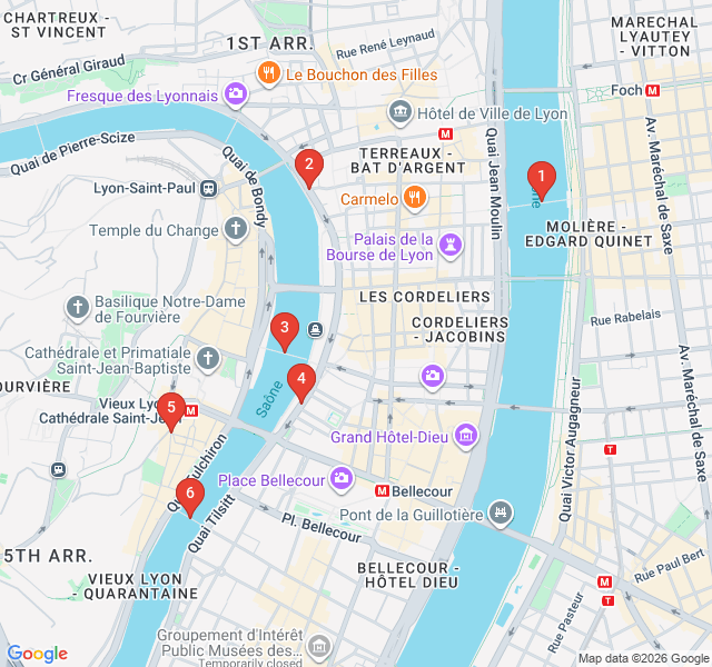 Route map for The Romantic Banks of the Saône