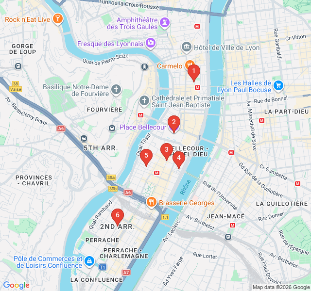 Route map for Vintage Treasures of the Auguste Comte District