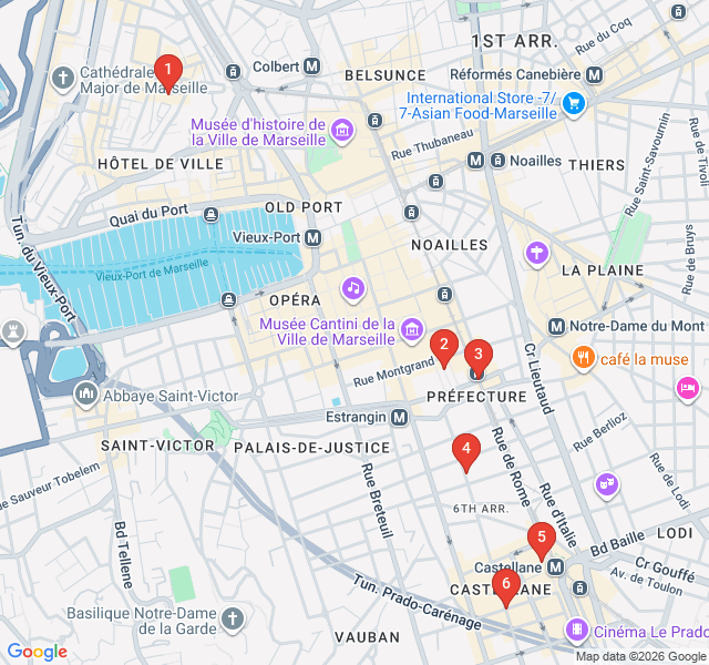 Route map for Antique Allure: The Vintage Shops of Rue Edmond Rostand
