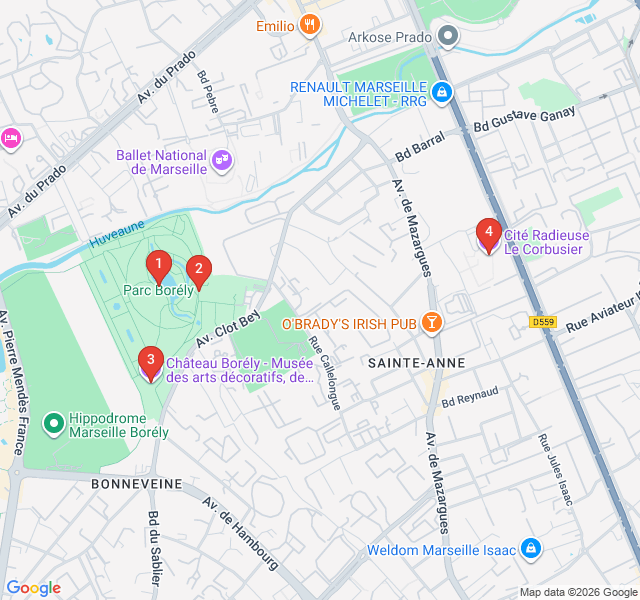 Route map for Modernist Masterpiece: Le Corbusier’s Cité Radieuse