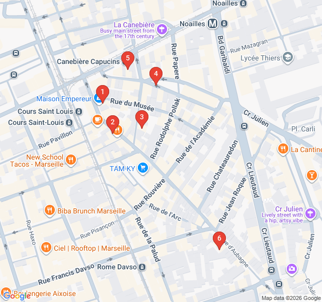 Route map for Spice & Soul: The Flavors of Noailles