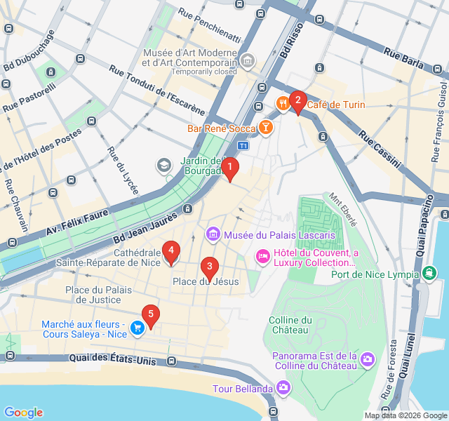 Route map for Sacred Splendor: The Baroque Altars of Old Nice