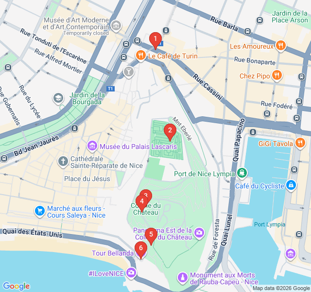 Route map for Castle Hill Panoramic Ascent