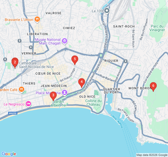 Route map for The Russian Heritage Trail