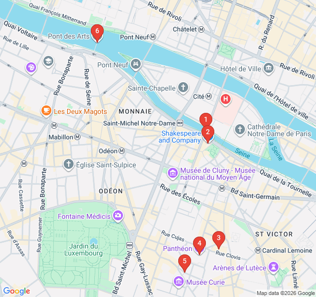 Route map for Cinematic Paris: From Screen to Street