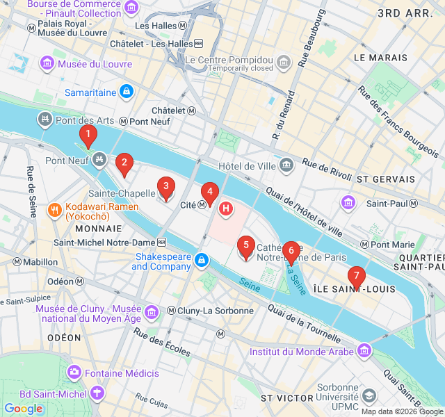 Route map for The Romantic Heart: Islands and Icons