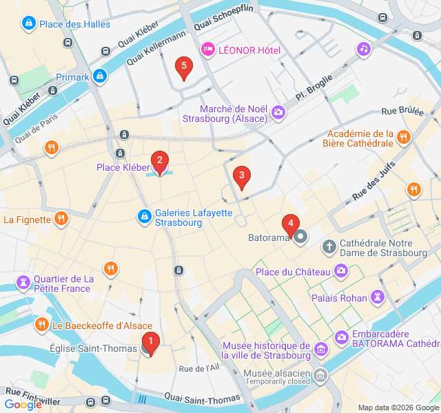 Route map for Folklore and Faith: Strasbourg's Sacred Sites