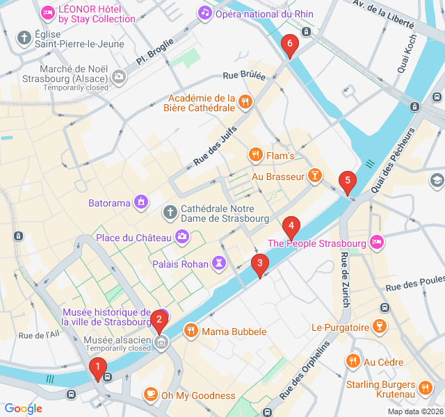 Route map for Golden Hour: Quays and Romantic Bridges
