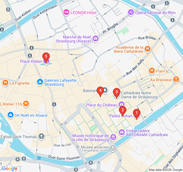 Route map for Gothic Heights and Astronomical Wonders