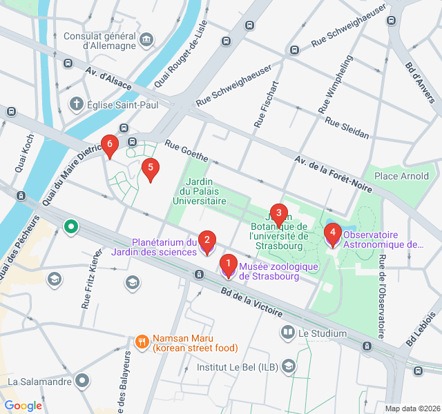 Route map for Curious Minds: The University & Science District