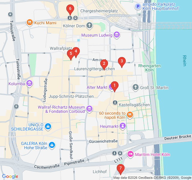 Route map for The Golden Brew: Cologne's Brauhaus Heritage