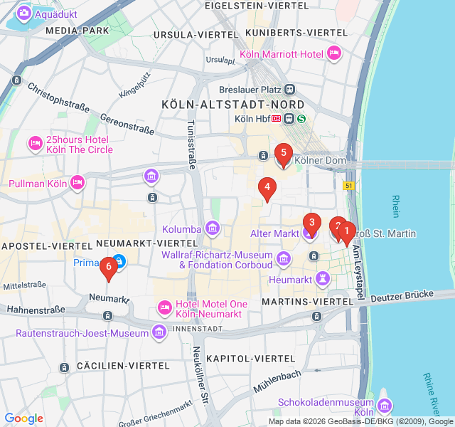 Route map for Myths and Miracles of the Old Town