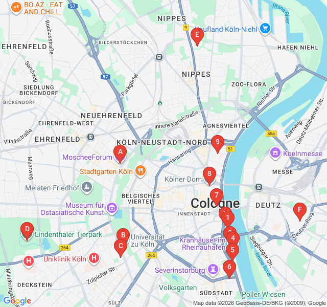 Route map for Steel, Glass, and Cranes: The Rheinauhafen Transformation