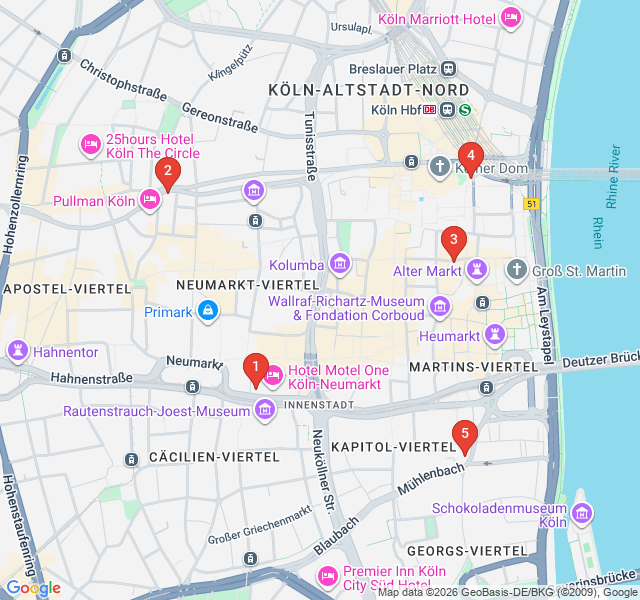 Route map for The Roman Empire's Northern Outpost