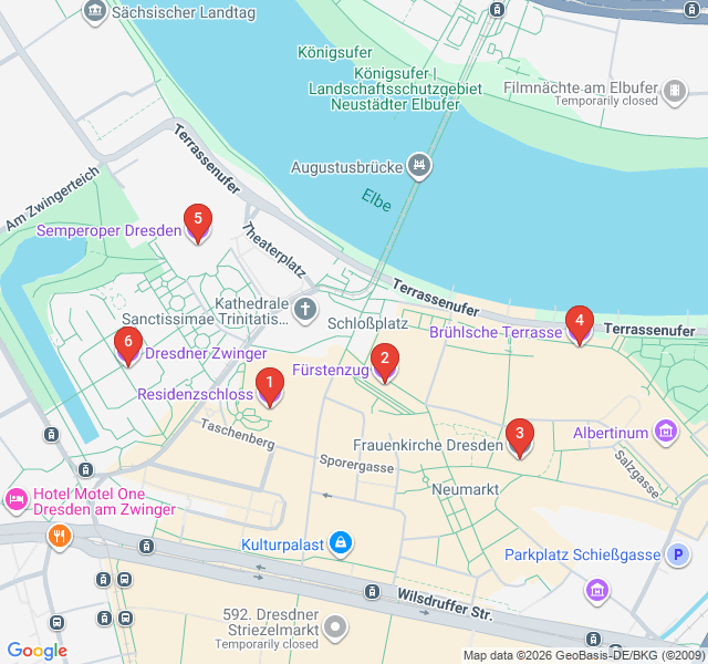 Route map for Baroque Splendor of the Altstadt