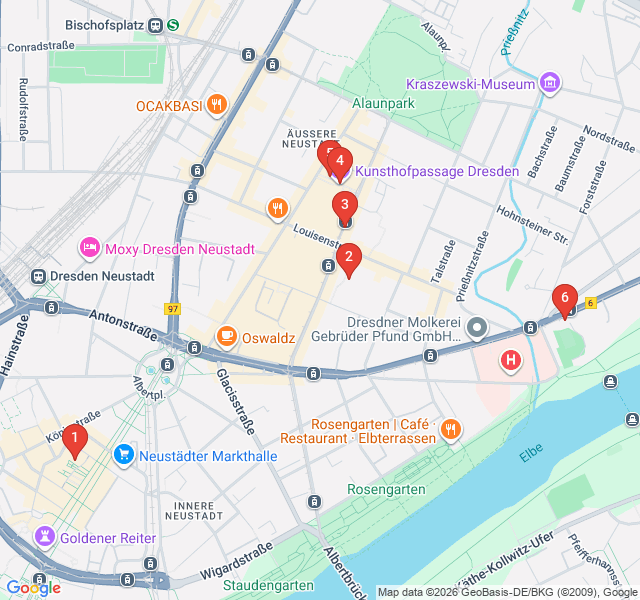 Route map for Secret Courtyards and Passages