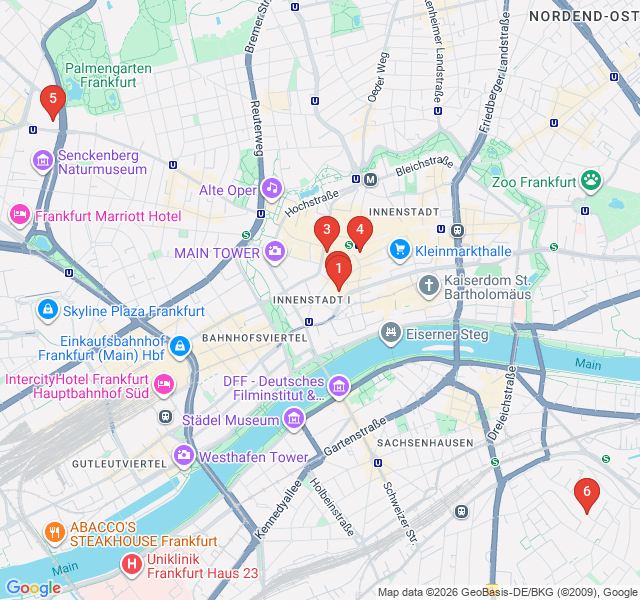 Route map for Goethe’s Legacy: A Literary Journey