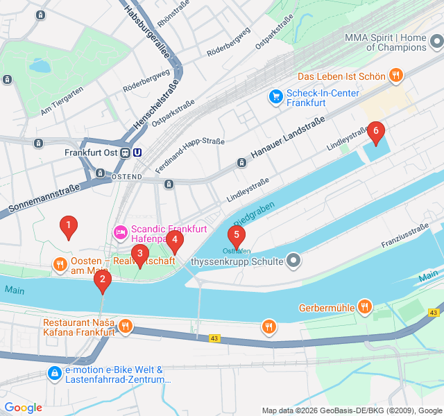 Route map for Ostend Evolution: Street Art and Industrial Chic