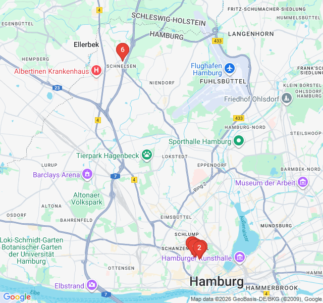 Route map for Karoviertel Cool: Independent Boutiques & Bites