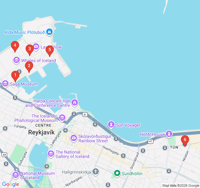 Route map for Maritime Heritage & The Grandi District