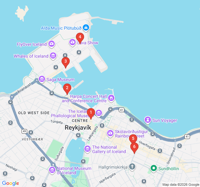 Route map for Nordic Bites & Harbor Delights