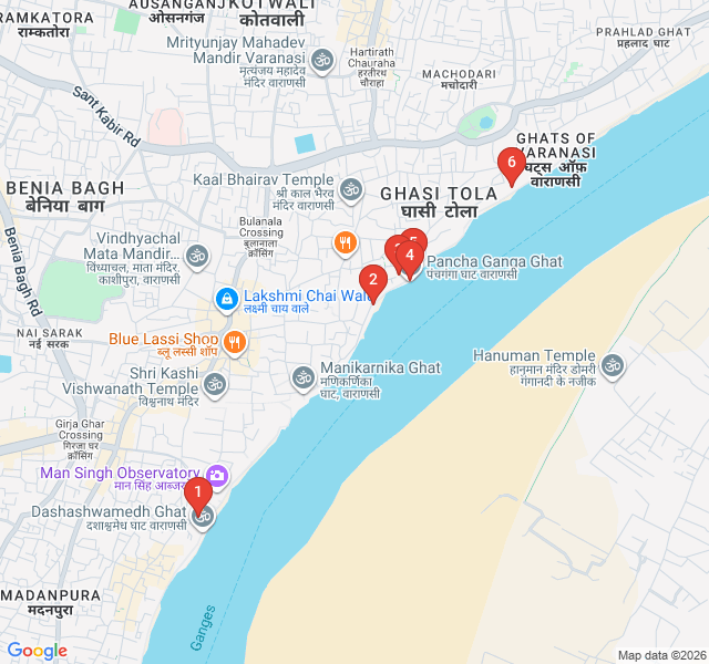 Route map for The Forgotten North: Mosques and Marathas