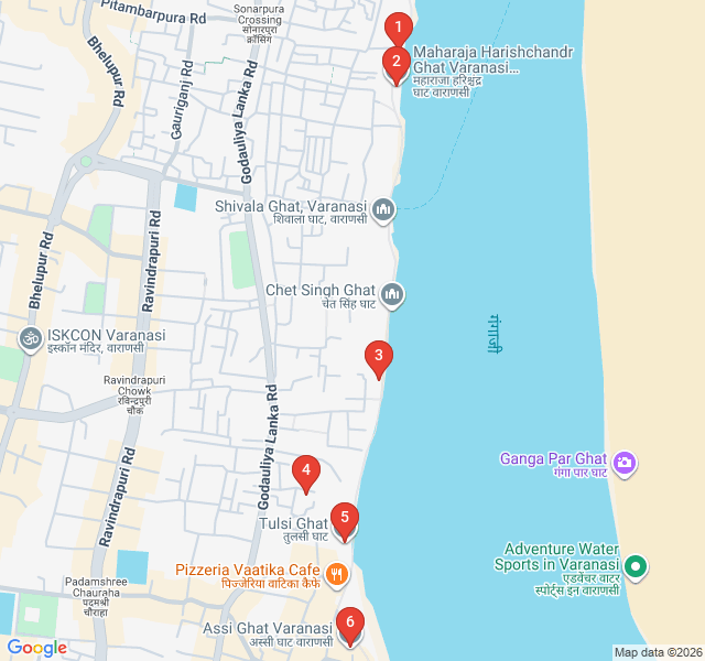 Route map for Sacred Sunrise: The Southern Ghats Walk