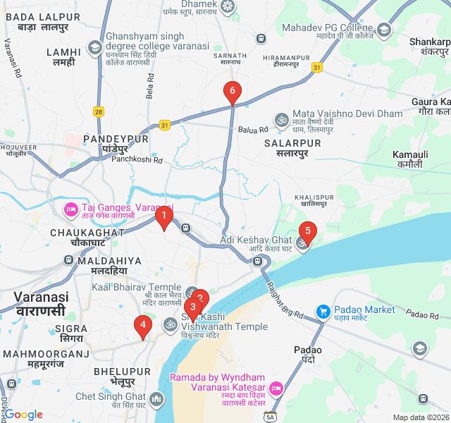 Route map for Silks and Shuttles: The Weavers of Sarai Mohalla