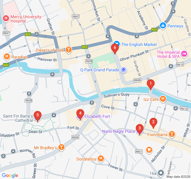 Route map for Gothic Spires and Medieval Lanes