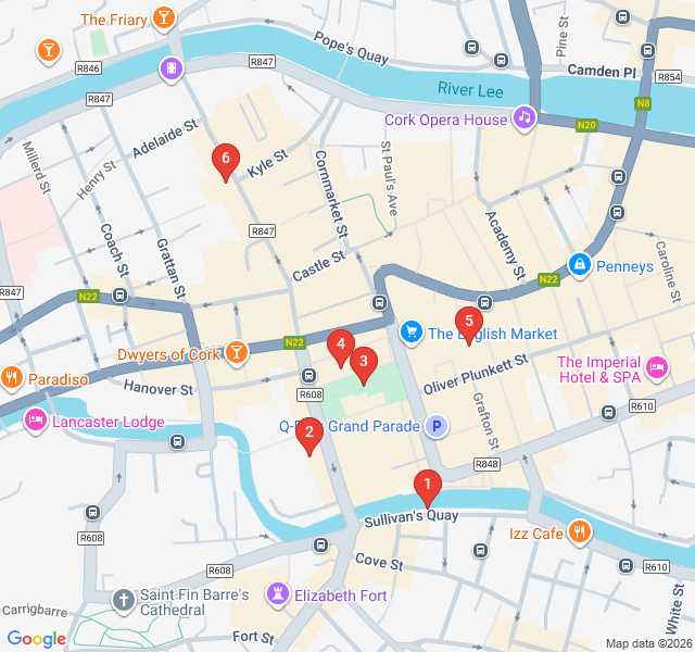 Route map for The Marsh and Medieval Island