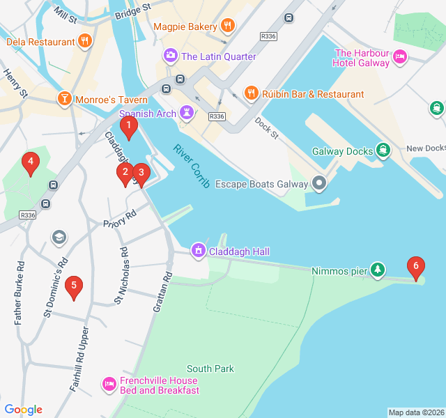Route map for The Claddagh: Fishermen and Rings