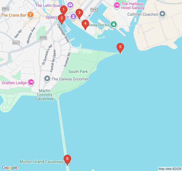 Route map for The Long Walk and Beyond: Galway's Photogenic Vistas