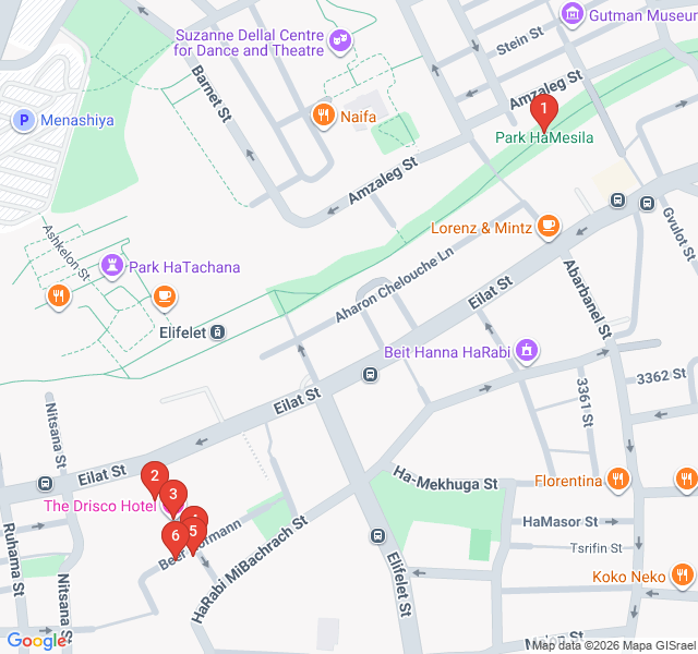 Route map for The American-German Colony: A Wooden Oasis