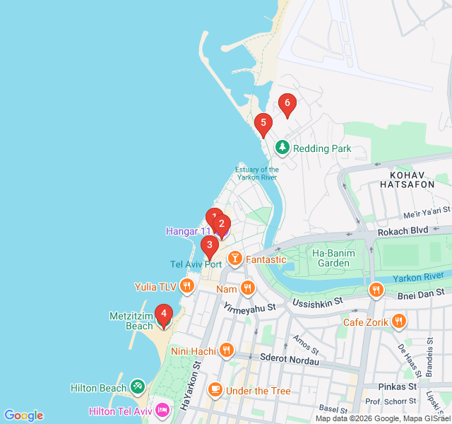 Route map for Tel Aviv Port: Where the City Meets the Sea