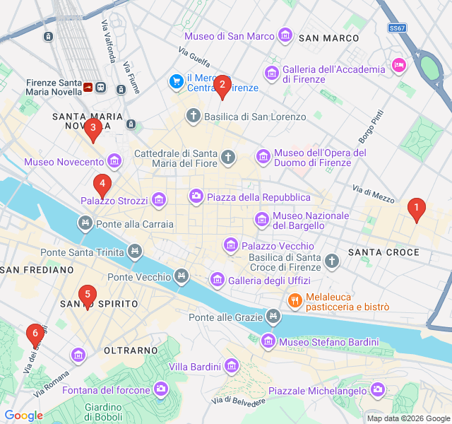 Route map for Vintage Finds and Antique Treasures