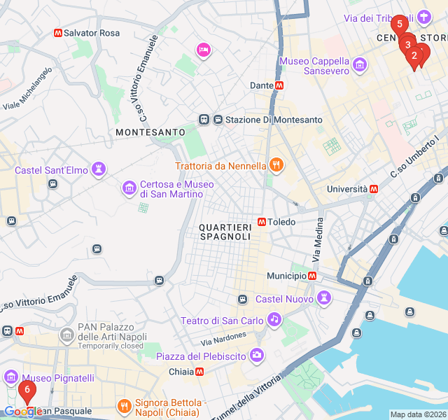 Route map for The Artisan's Path: Nativity Scenes and Crafts
