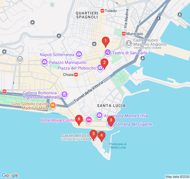 Route map for Naples on Screen: The Cinematic Waterfront