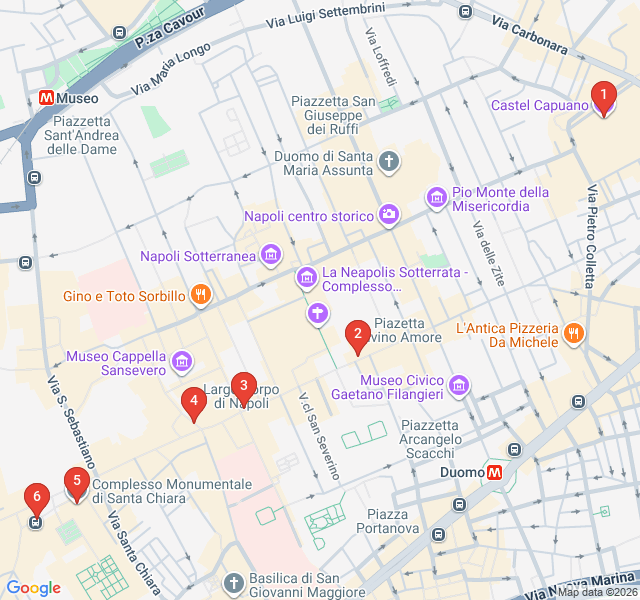 Route map for Spaccanapoli: The Street That Splits Naples
