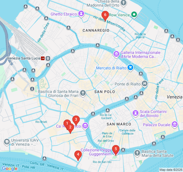 Route map for The Artisan's Venice: Dorsoduro Craftsmanship