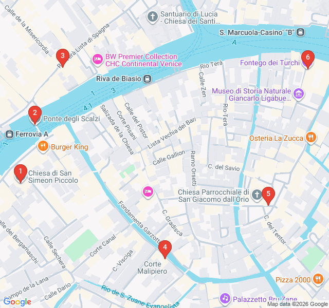 Route map for Wake Up in Santa Croce: The Morning Coffee Route
