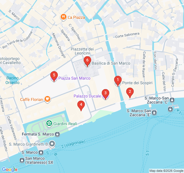 Route map for Power and Intrigue: The Heart of the Serenissima