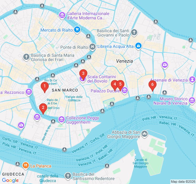 Route map for Venice from Above: The Ultimate Viewpoint Walk