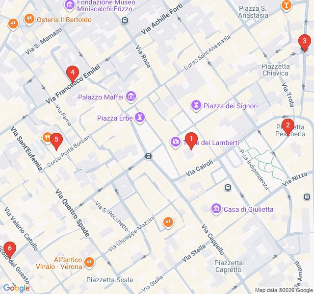 Route map for Hidden Courtyards and Artisan Alleys