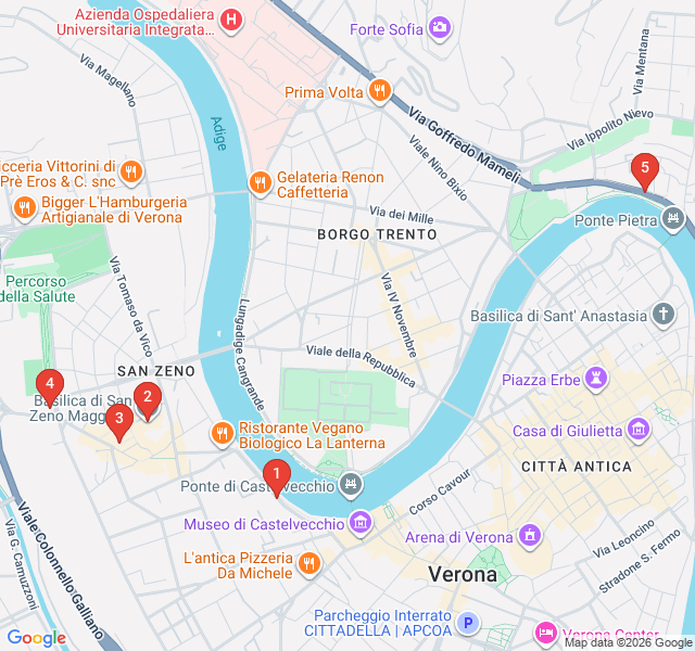 Route map for San Zeno: A Neighborhood Pilgrimage