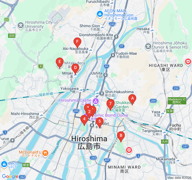 Route map for Mitaki-dera: The Three Waterfalls Spiritual Walk