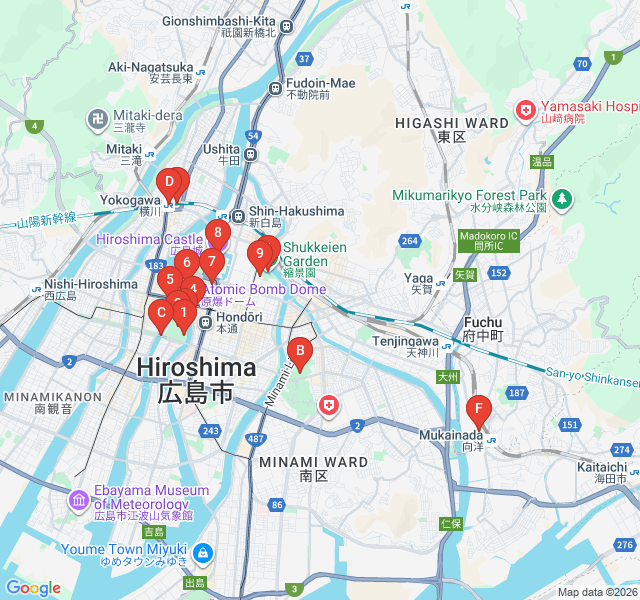 Route map for Retro Vibes: The Yokogawa District Wander