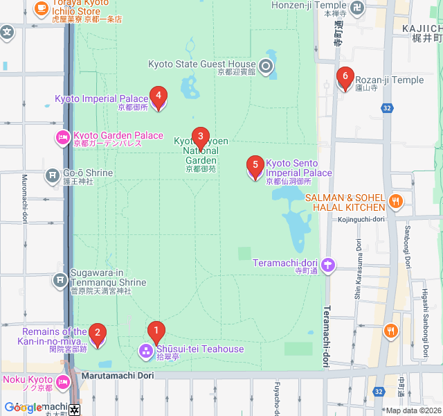 Route map for Echoes of the Imperial Court